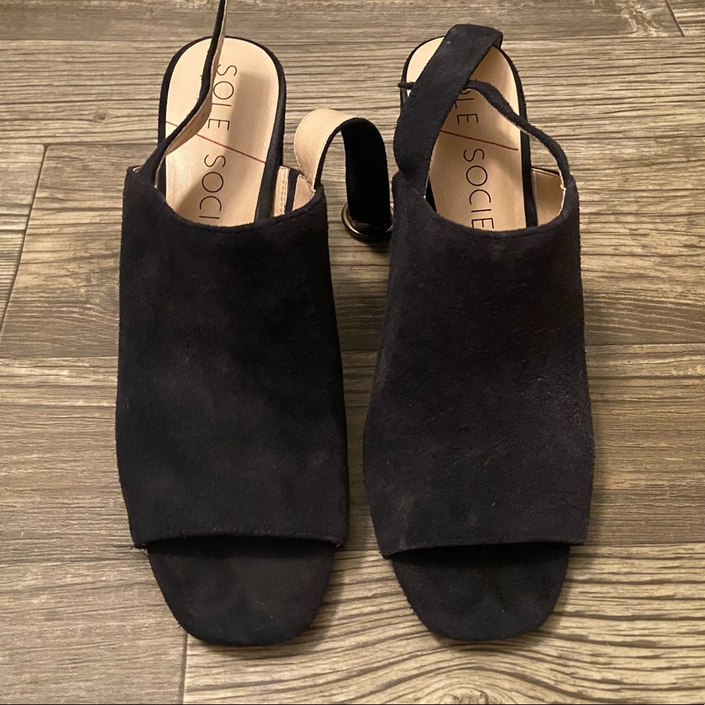 Sole society suede open toe booties 11